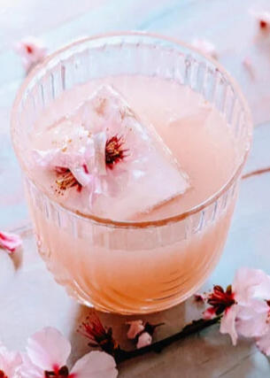 The Manga- 10k Sake, Cherry Liquor, Pink Grapefruit Juice