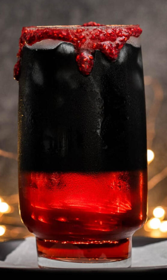 The Thriller - 10k Vodka, Cranberry juice garnished with an Agave and raspberry 'blood'